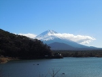 精進湖からの富士山2012年12月24日