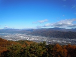 杖突峠から望む諏訪湖2012年11月9日